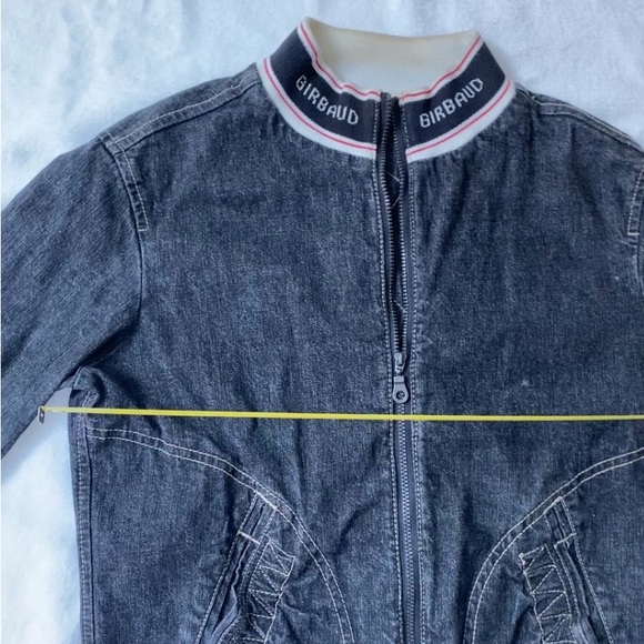Vintage 80s 90s Marithe Francois Girbaud Dark Wash Zip Up Jean Jacket - Picture 10 of 10